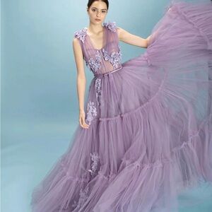 Teuta Matoshi- Charming Violet Gown